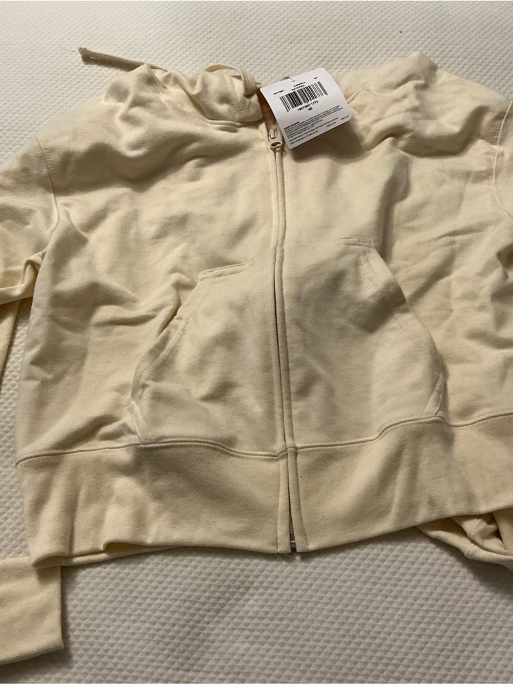 Hanes Natural Zip-Up Hoodie